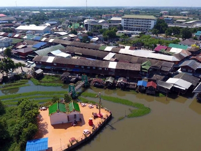ตลาดบางหลวง ร.ศ.122 บางเลน นครปฐม